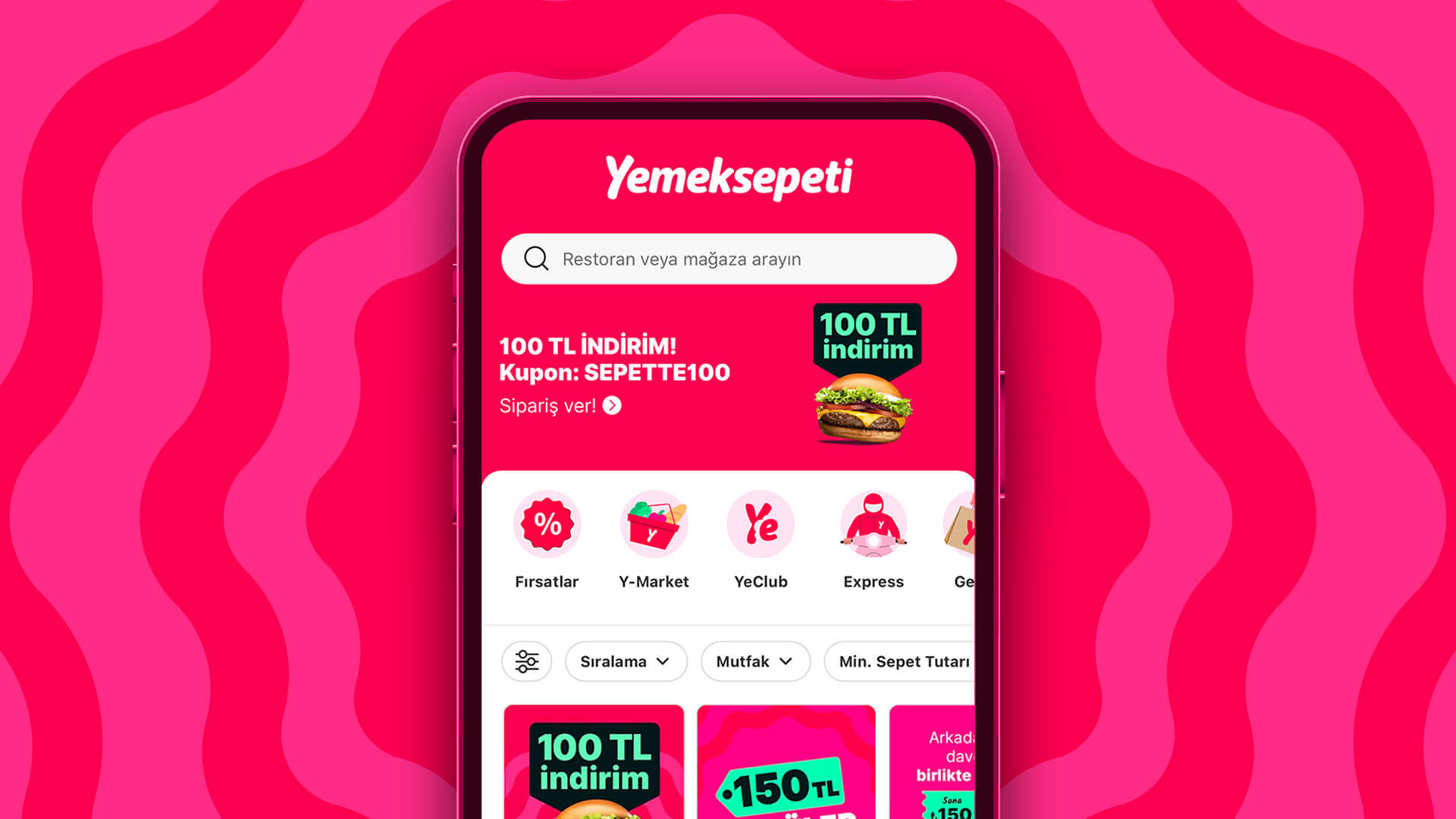 Yemeksepeti, Değişen Ana Sayfası ve Yenilenen Özellikleriyle Uygulama Deneyimini Geliştiriyor