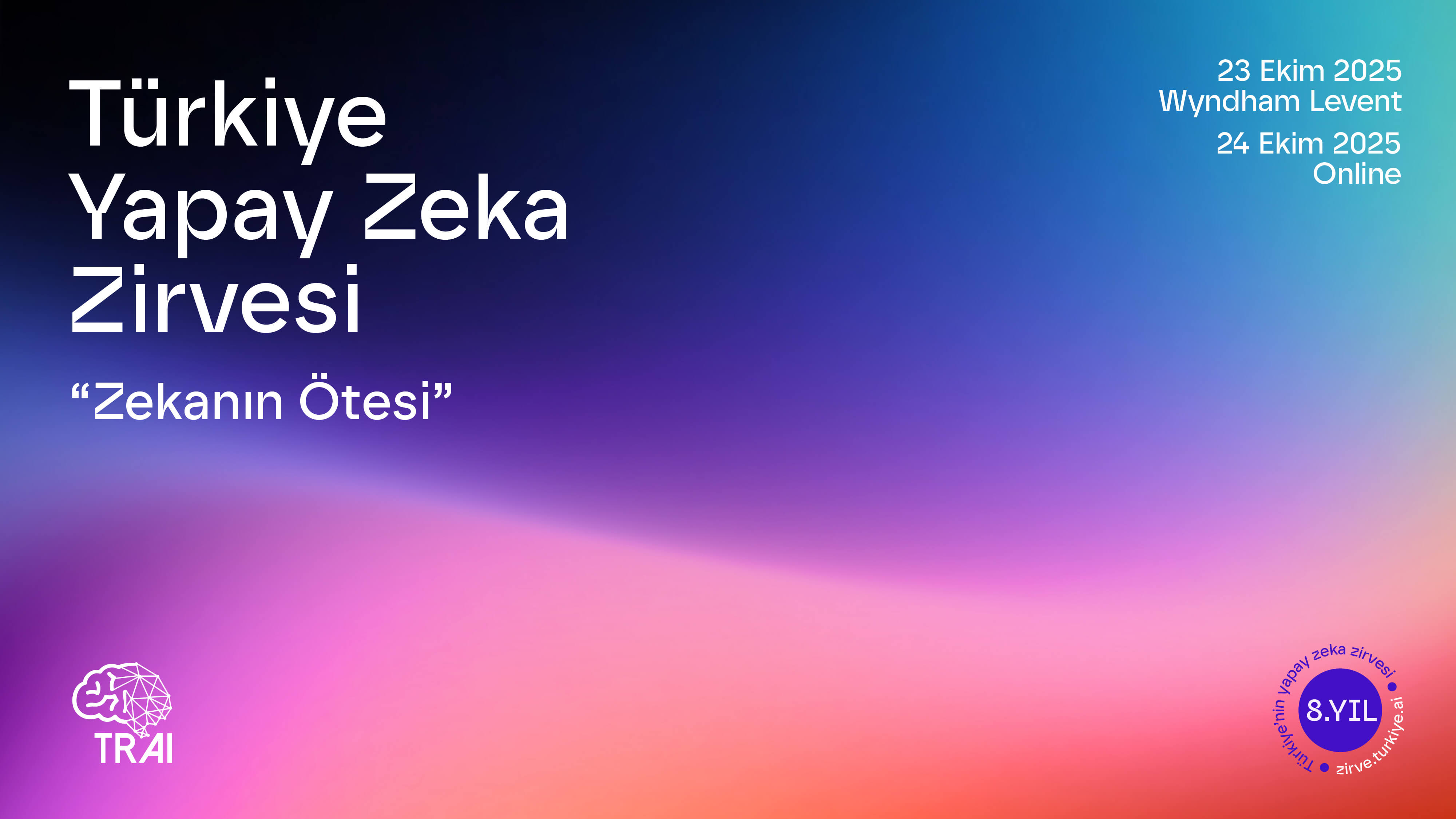 Türkiye Yapay Zeka Zirvesi 23 -24 Ekim’de Gerçekleştirilecek