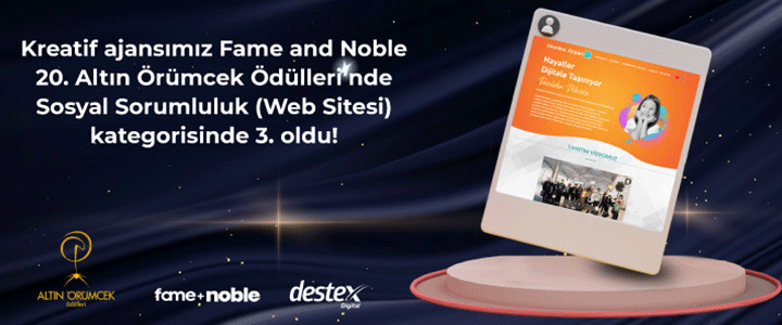 Fame+Noble 20. Altın Örümcek Ödülleri’nde 3. Oldu!