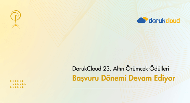 DorukCloud 23. Altın Örümcek Ödülleri'nde Başvuru Dönemi Devam Ediyor