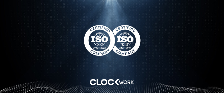Clockwork, ISO 12207:2018 ve ISO 27001:2022 Sertifikalarını Almaya Hak Kazandı!