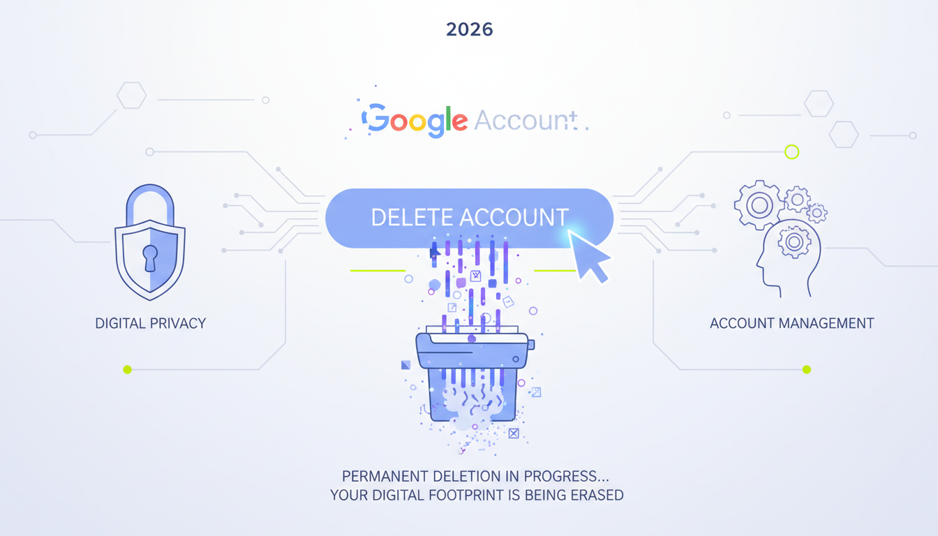 Google Hesap Silme Rehberi 2026 – Kalıcı ve Mobil Yöntemler