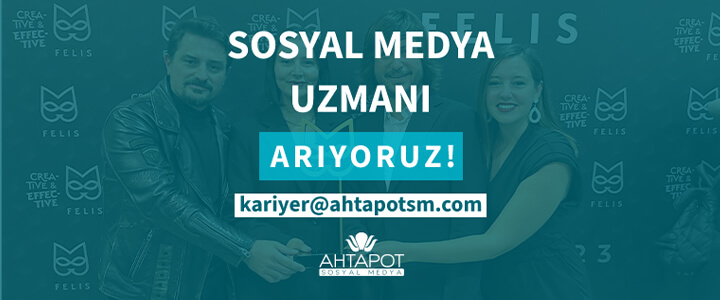 Ahtapot Sosyal Medya "Social Media Specialist" arıyor!