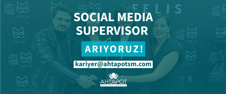 Ahtapot Sosyal Medya, Social Media Supervisor Arıyor!