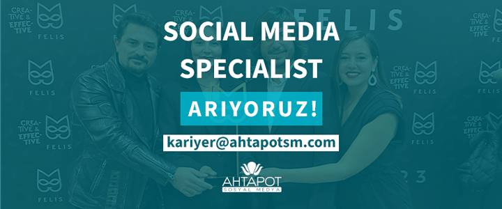 Ahtapot Sosyal Medya Social Media Specialist arıyor!