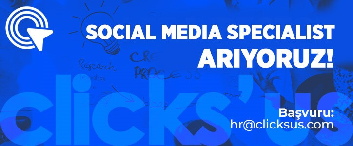 Social Media Specialist arıyoruz!