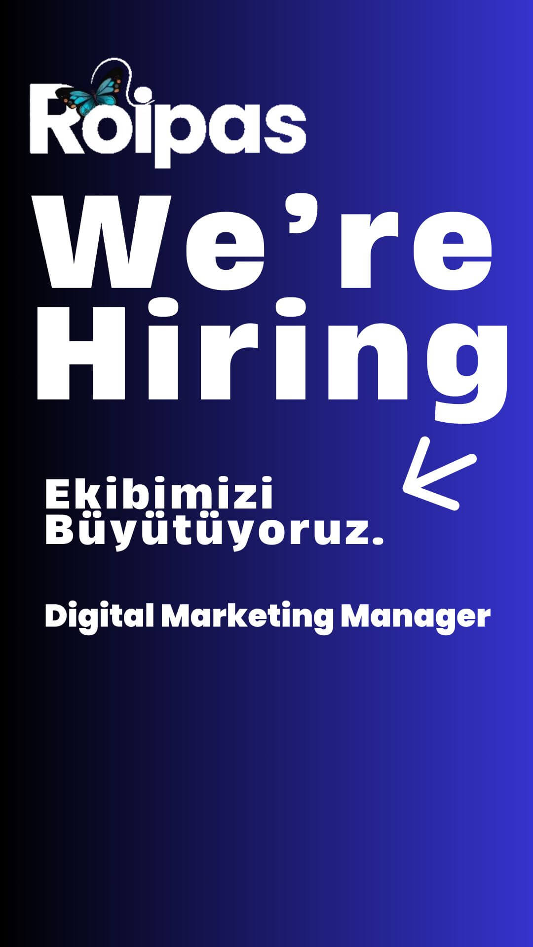 Roipas, Dijital Pazarlama Uzmanı Arıyor!