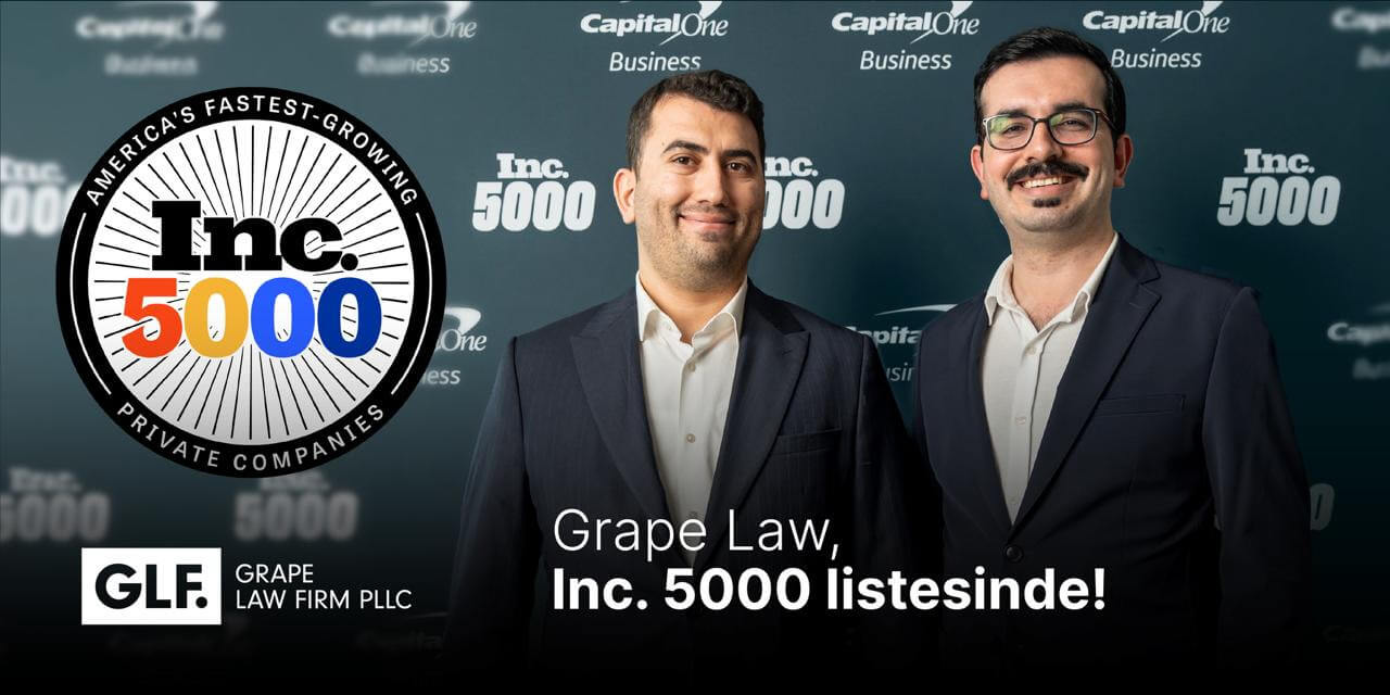 Türk Girişim, Küresel Sahnede Tarih Yazıyor: Grape Law, Inc. 5000’de!